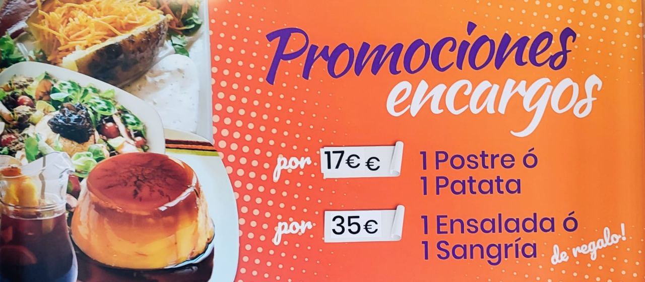  PROMOCIONES PARA ENCARGOS EN BARRA