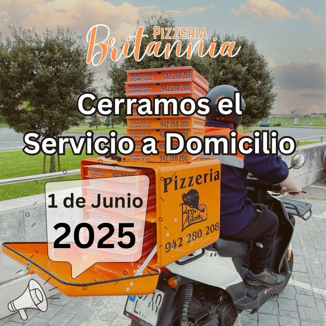 EL SERVICIO A DOMICILIO SE DESPIDE